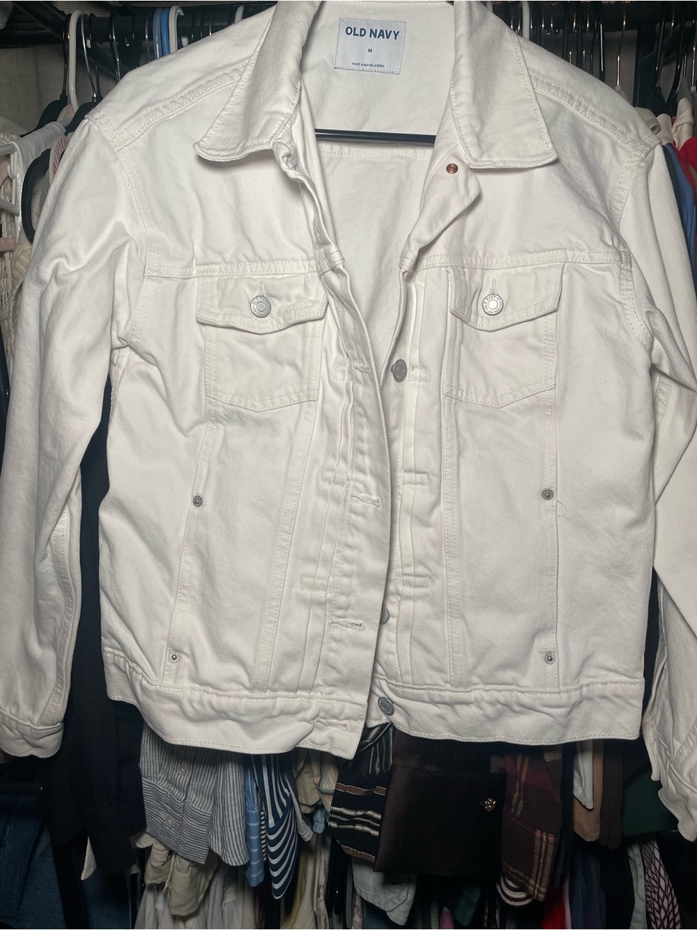 Old Navy White Denim Jacket